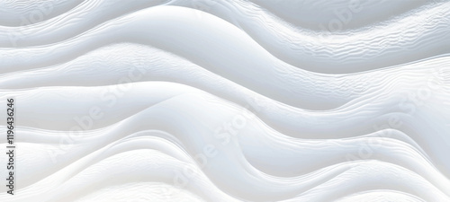 Wavy white abstract monochrome pattern. Vector illustration	
