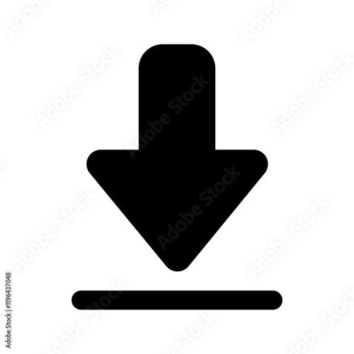 download glyph icon