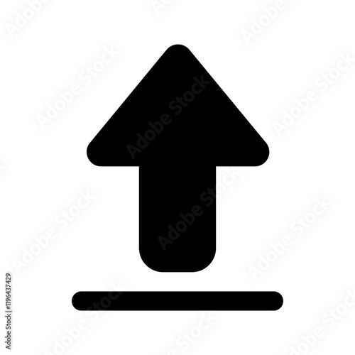 upload glyph icon