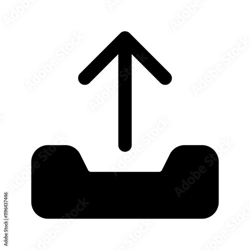 upload glyph icon