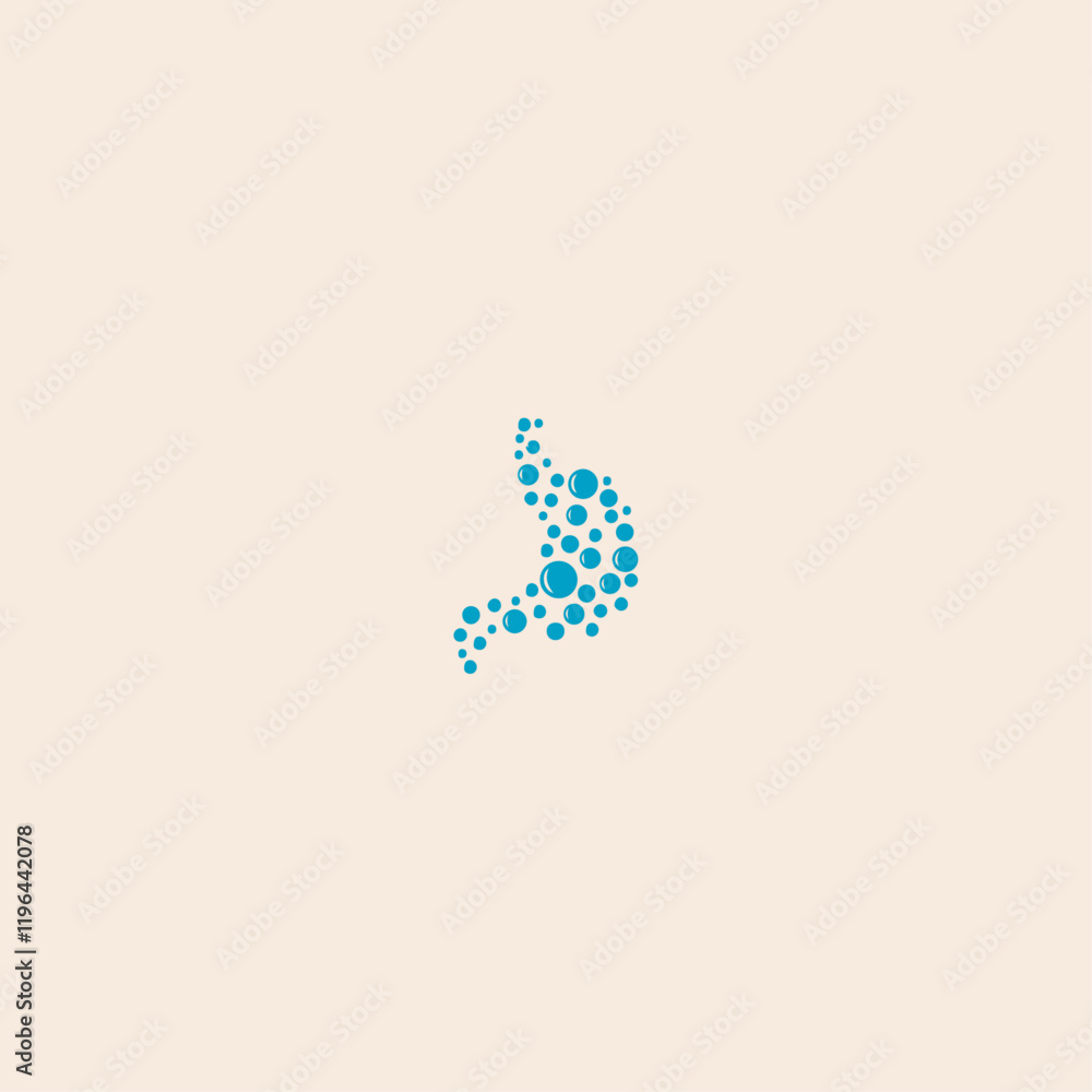 Stomach icon flat vector design. Stomach icon flat vector design.