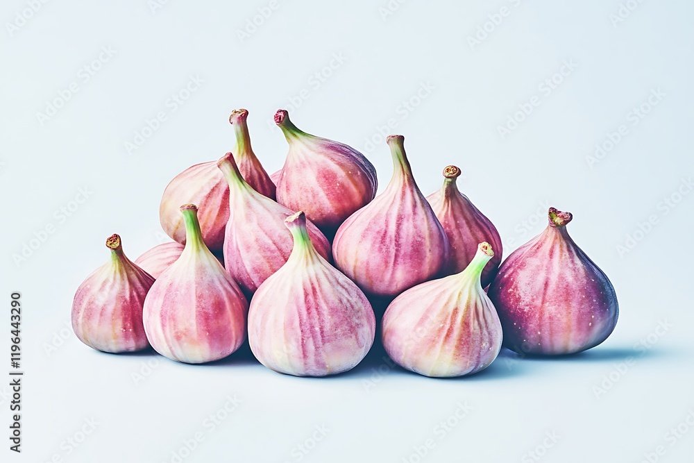 Obraz premium A pile of figs with their skins peeled back revealing the vibrant fruit