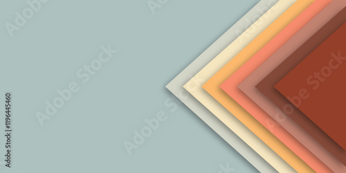 Vintage 1970s 1960s and 1950s background design in the form abstract frames or shapes in retro style. Vector illustration. Copy space for text.