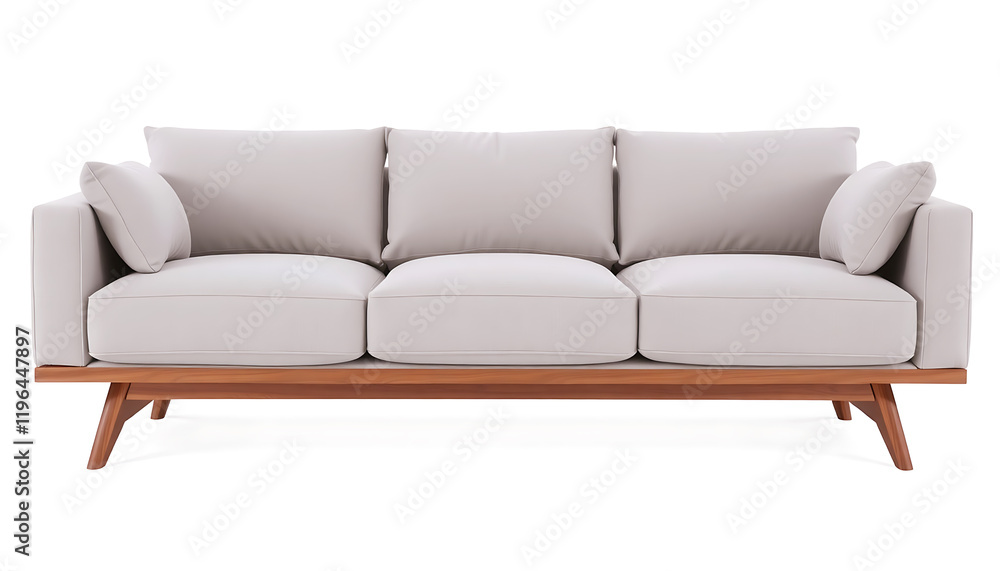 Stylish Dark Gray Sofa with Classic Design. Stylish Dark Gray Sofa with Classic Design.