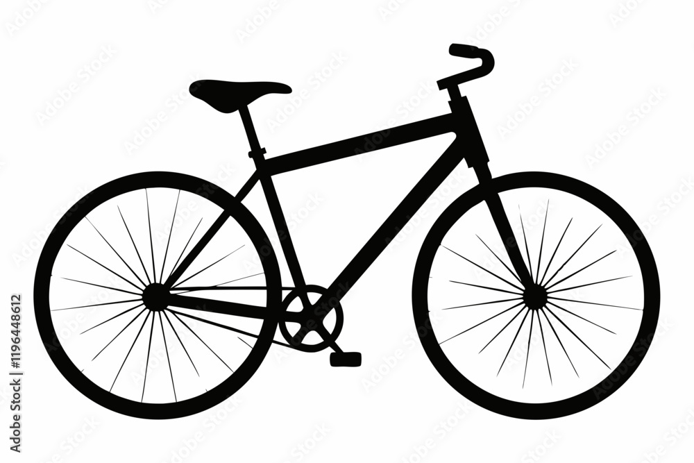Minimalist Bicycle Vector Line Art Minimalist Bicycle Vector Line Art