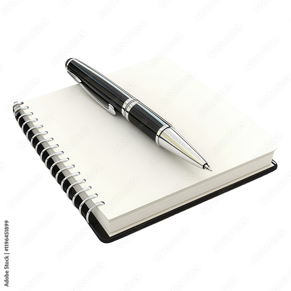 Creative writing ideas notepad with transparent background office space digital content minimalistic style Creative writing ideas notepad with transparent background office space digital content minimalistic style