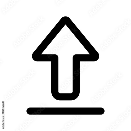 upload line icon