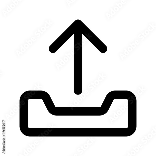 upload line icon