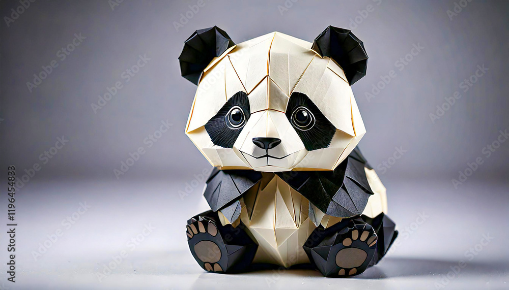 super cute Origami animals – panda bear