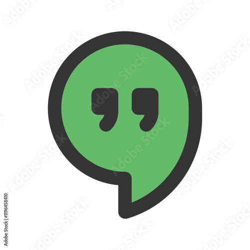 google hangouts outline fill icon