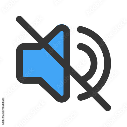 silent outline fill icon