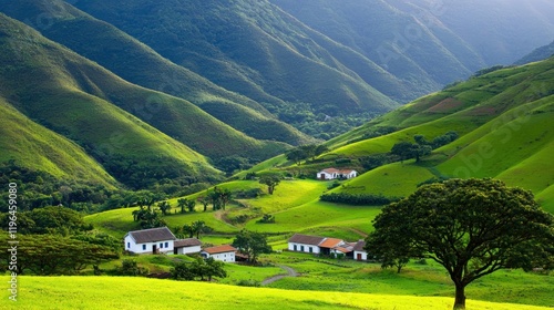 Serene Mountain Village