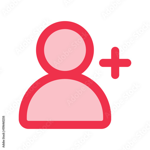 add user outline fill icon