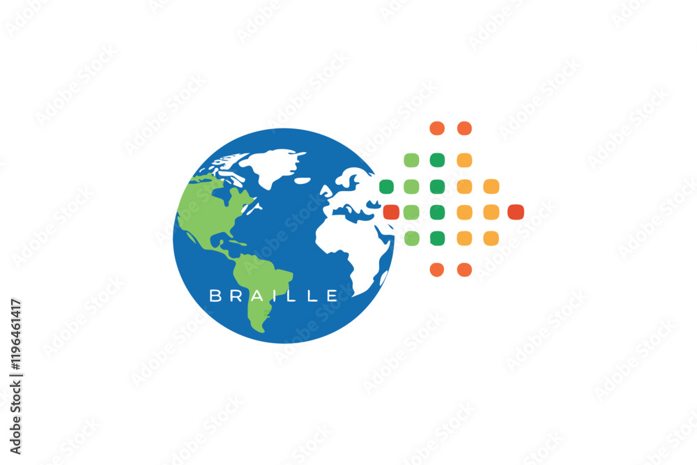 Fototapeta premium global-efforts-for-braille-accessibility.eps