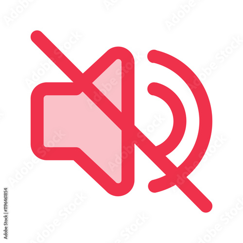 silent outline fill icon