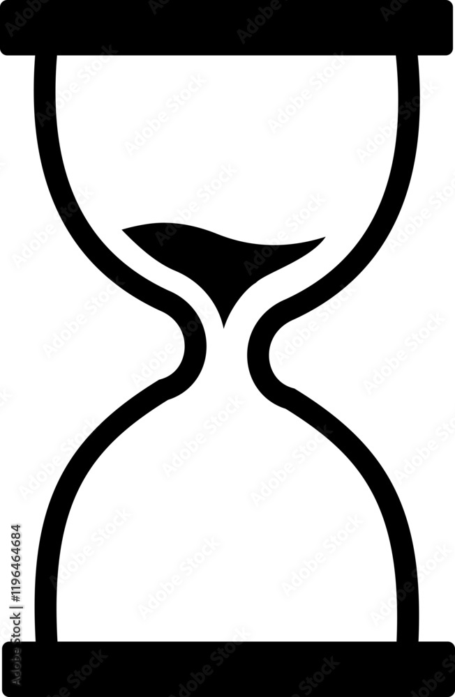 Sand watch icon . Hourglass symbol. Flat vector graphic design elements, simple standby waiting slow time design pictogram, infographic interface element, used for apps logo web buttons ui ux