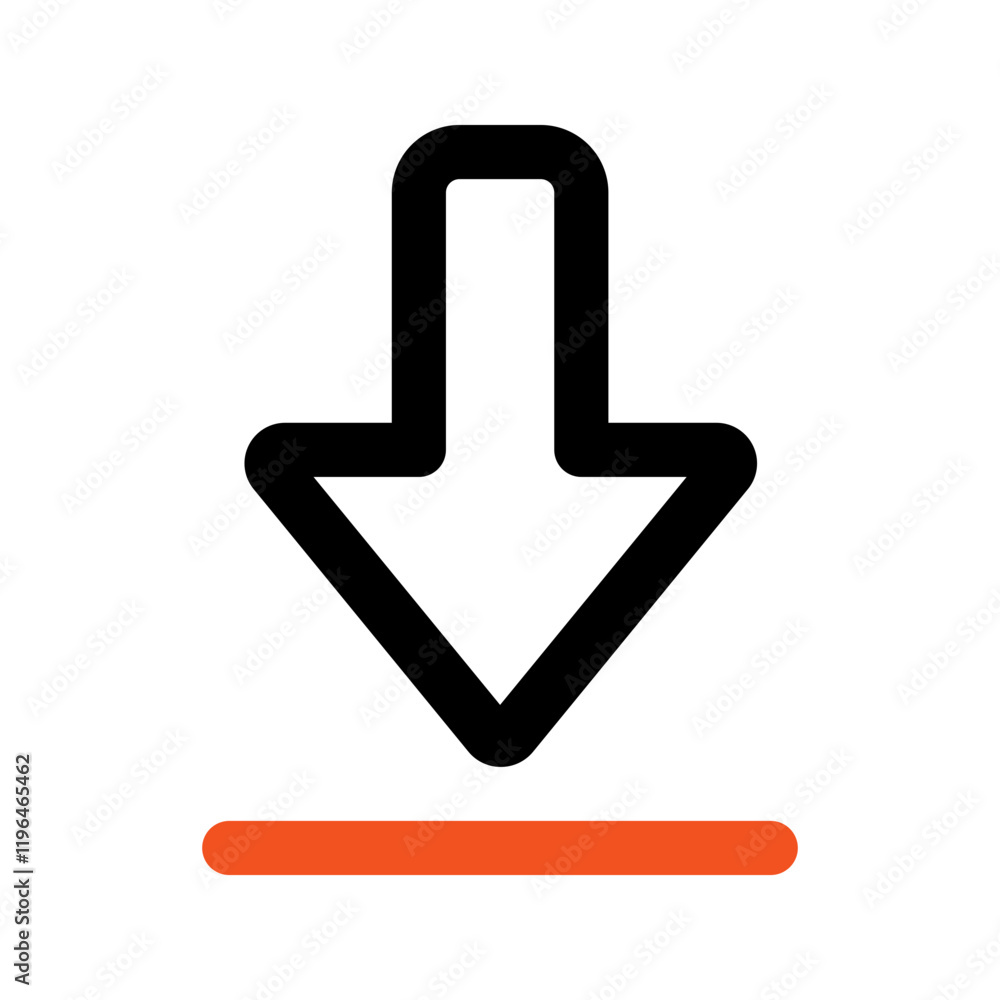 download line color icon download line color icon