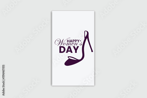Happy Women's day template and banner design 