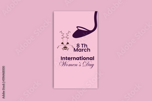 Happy Women's day template and banner design 