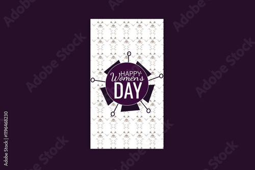 Happy Women's day template and banner design 