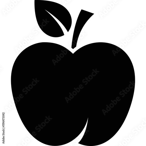 Simple vector icon apple