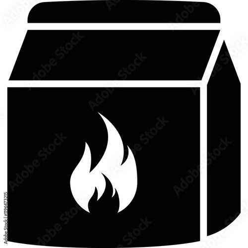 Simple vector icon pack of coals
