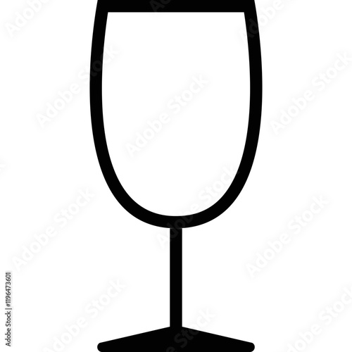 Simple vector icon wine glass
