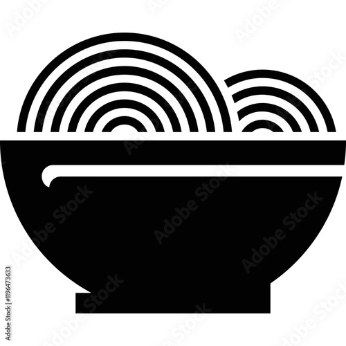 Simple vector icon pasta