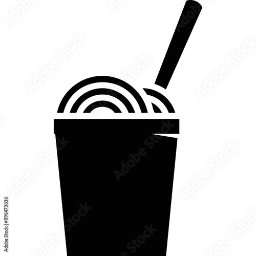 Simple vector icon pasta