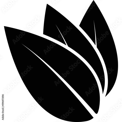 Simple vector icon leaf