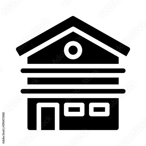 chalet glyph icon