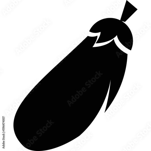 Simple vector icon eggplant