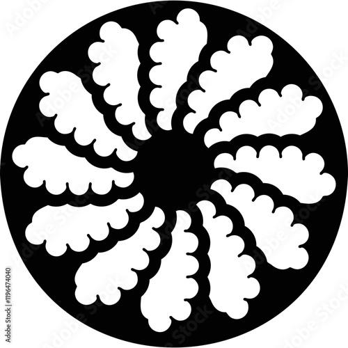 Simple vector icon dumplings