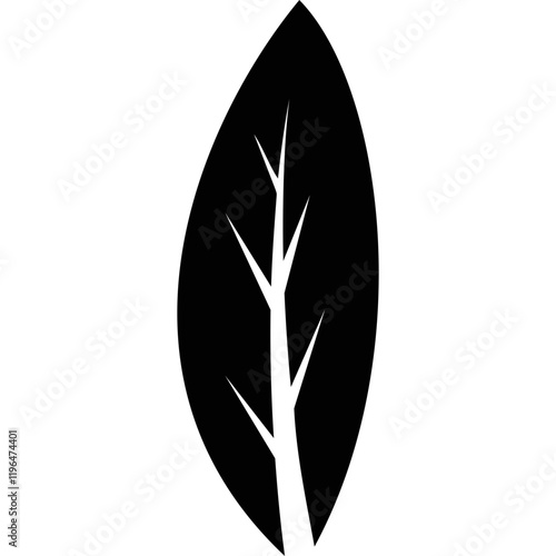 Simple vector icon bay leaf
