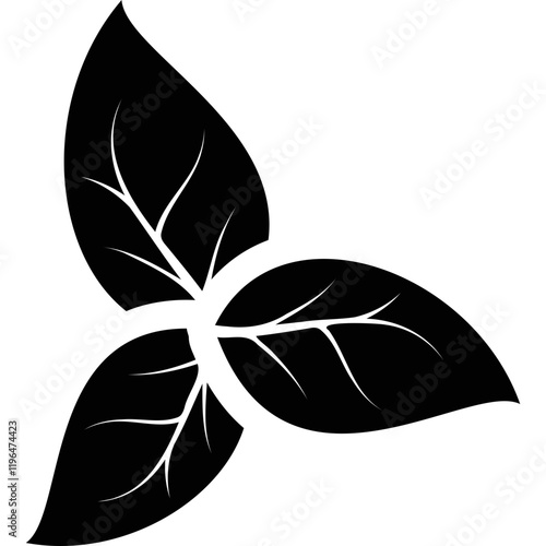 Simple vector icon basil