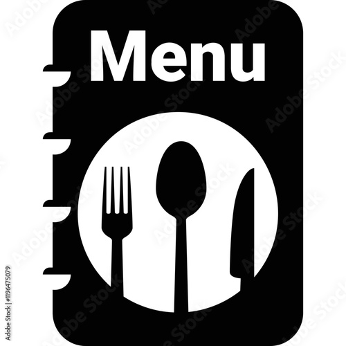 Simple vector menu icon