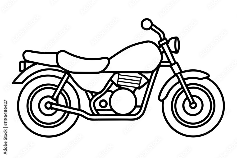 Fototapeta premium Motorcycle Design Lines