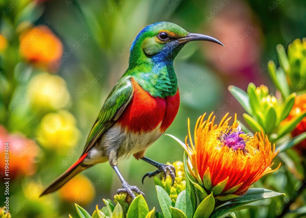 Southern Double-Collared Sunbird, Kirstenbosch Gardens, Cape Town, South Africa: Stunning Product Photography Southern Double-Collared Sunbird, Kirstenbosch Gardens, Cape Town, South Africa: Stunning Product Photography