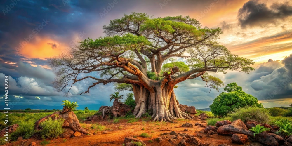 Surreal Bubaque Island: Overgrown Holy Dead Tree, Bijagos Archipelago, Guinea-Bissau, West Africa - Fantasy Photography Surreal Bubaque Island: Overgrown Holy Dead Tree, Bijagos Archipelago, Guinea-Bissau, West Africa - Fantasy Photography