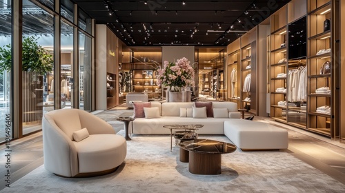 Brunello Cucinelli Store Interior Design: Luxurious Beige and Wood photo