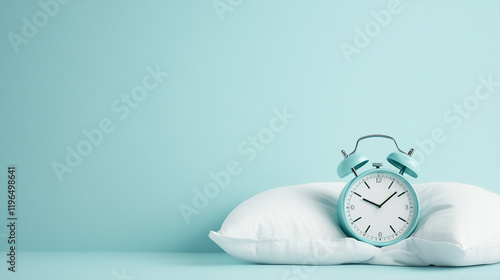 alarm clock on pillow