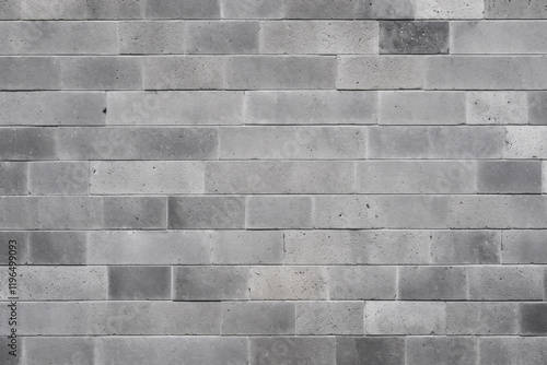 Processed collage of grey concrete brock wall surface texture. Background for banner, backdrop photo