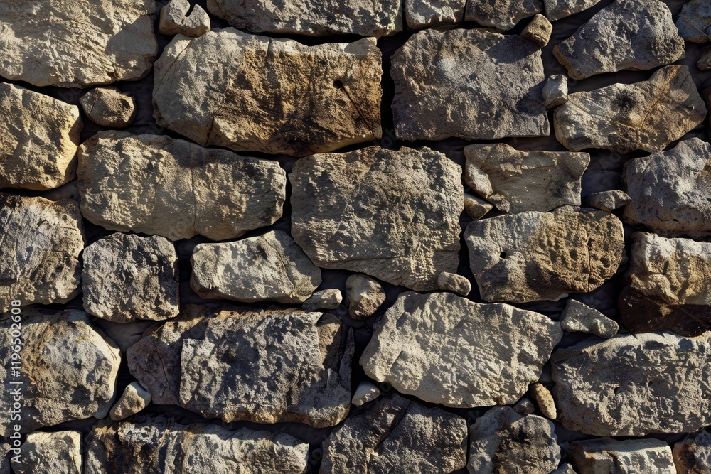 Photo of Old grey antique cobble stone wall. Background texture for backdrops or mapping Photo of Old grey antique cobble stone wall. Background texture for backdrops or mapping