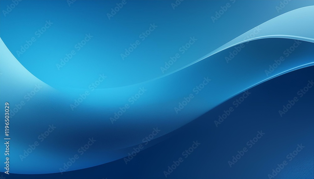 Fototapeta premium Abstract blue gradient smooth background. Generated image