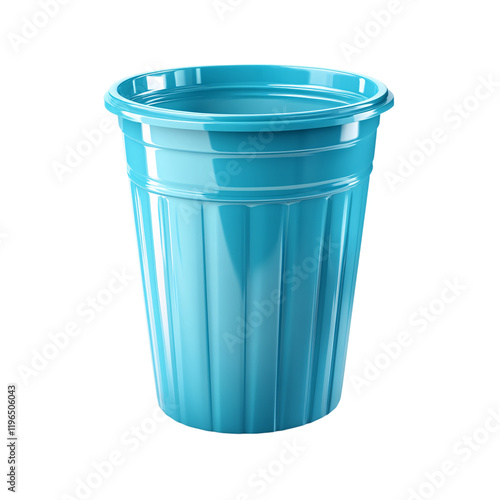 Wallpaper Mural Blue trash can isolated on a transparent background Torontodigital.ca