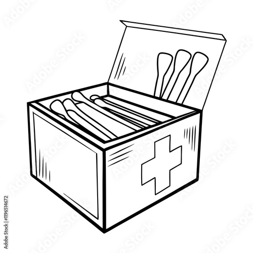 Medical swab box