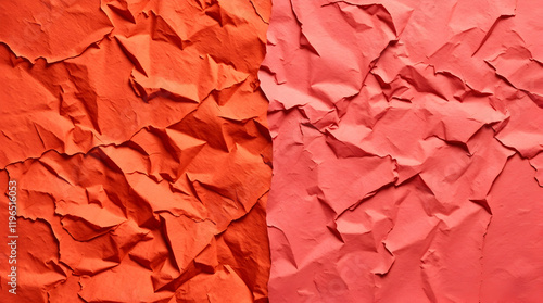 Wallpaper Mural Minimalist Crumpled Paper Background in red
 Torontodigital.ca