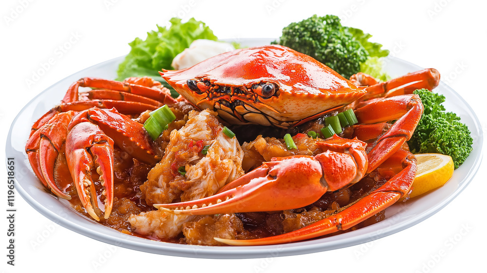 Steamed Blue Crab isolated on a white background Steamed Blue Crab isolated on a white background