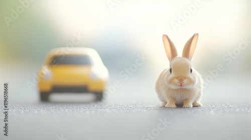 Bunny on the Road: A fluffy...