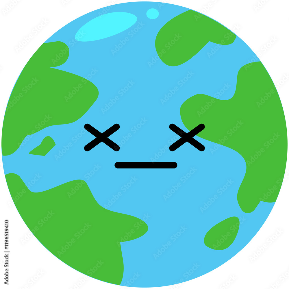 Fototapeta premium Fainting earth icon